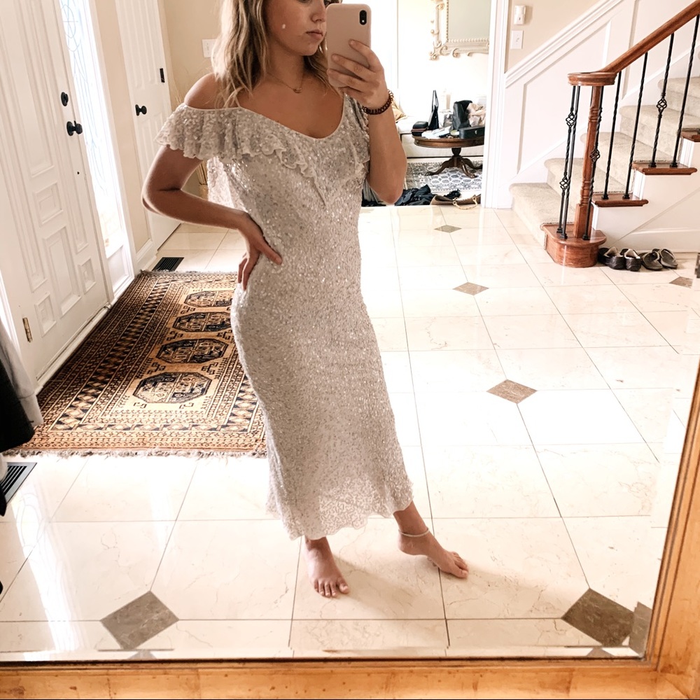 Silver sparkly dress